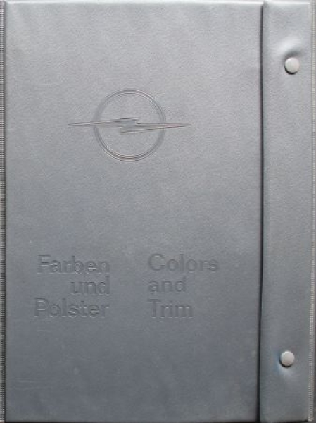 Opel Modelprogram Color and Trim 1967 Dealermap mit original presentations in Opelmap (8689)